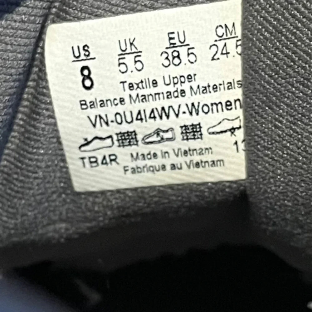 Vans‎ Women's 8 Grey Canvas Sneaker Slim Gym Shoe Skater Casual Comfortable